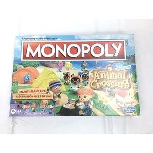 New Animal Crossing Monopoly Family Board Game New Horizons In Hand